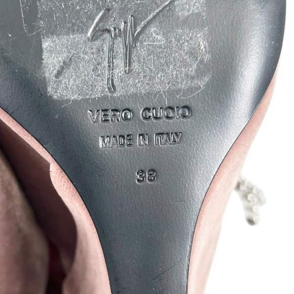 NWOB Giuseppe Zanotti Deva Punk Velvet Crystal Embellished Wedge Heels - Picture 11 of 15